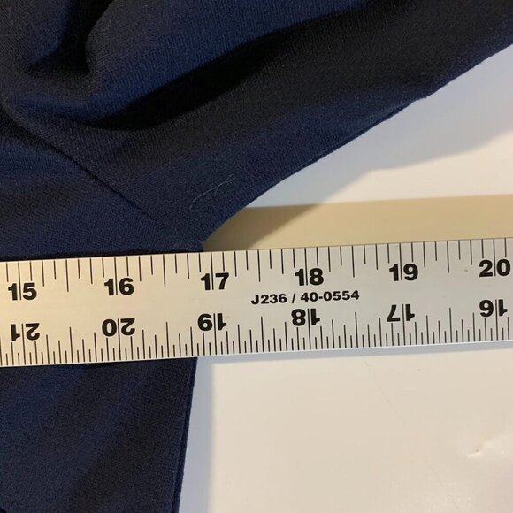 Eliza J Women's 3/4 Sleeve Flare Cuff Shift Dress In Navy Size 4 - Picture 13 of 14